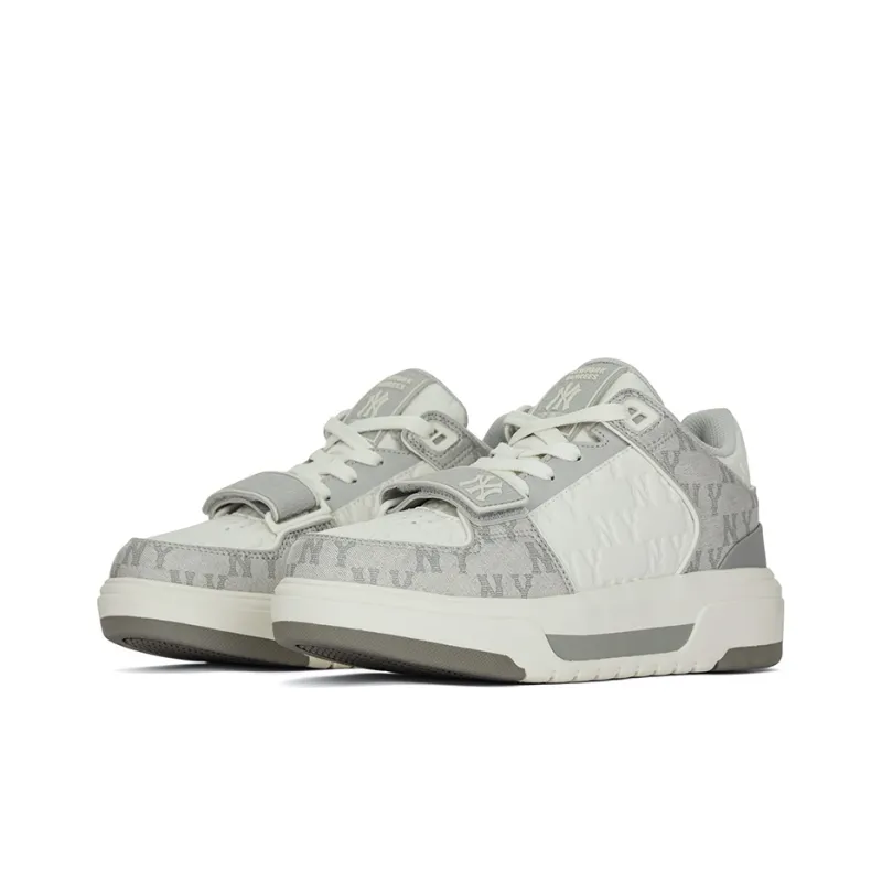 MLB Chunky Liner Low Top Skateboard Shoes Unisex Light Gray-2