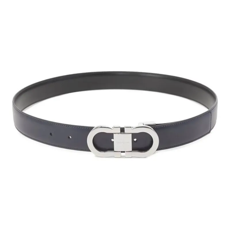 Ferragamo Gancini buckle Leather Belt-2