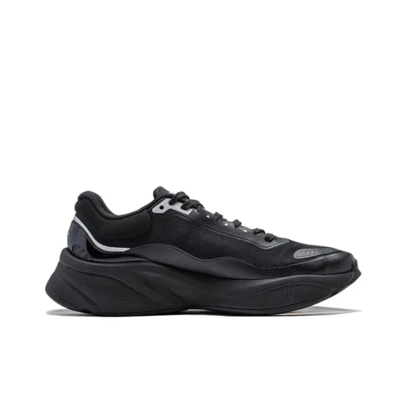 LiNing Soft Cushioned Wear Resistant Lightweight Low Top Casual Shoes Men's Black-1
