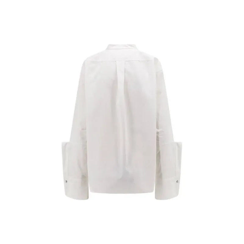JIL SANDER Cropped Cotton Poplin Shirt-1