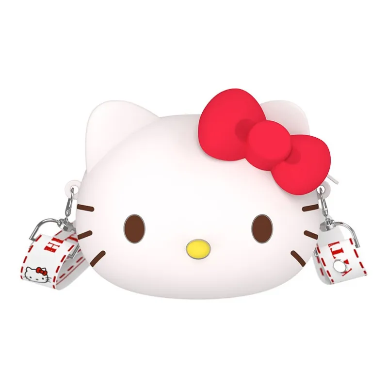 Sanrio Cinnamoroll Hello Kitty PVC Storage Shoulder Bag Small Size Unisex White/Black/Pink/Purple-2