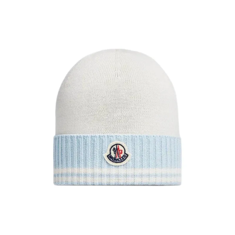 Moncler Cotton Beanies Baby Blue-0
