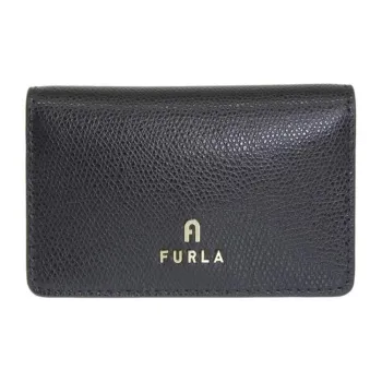 Furla Leather Card Holder Women's Black
