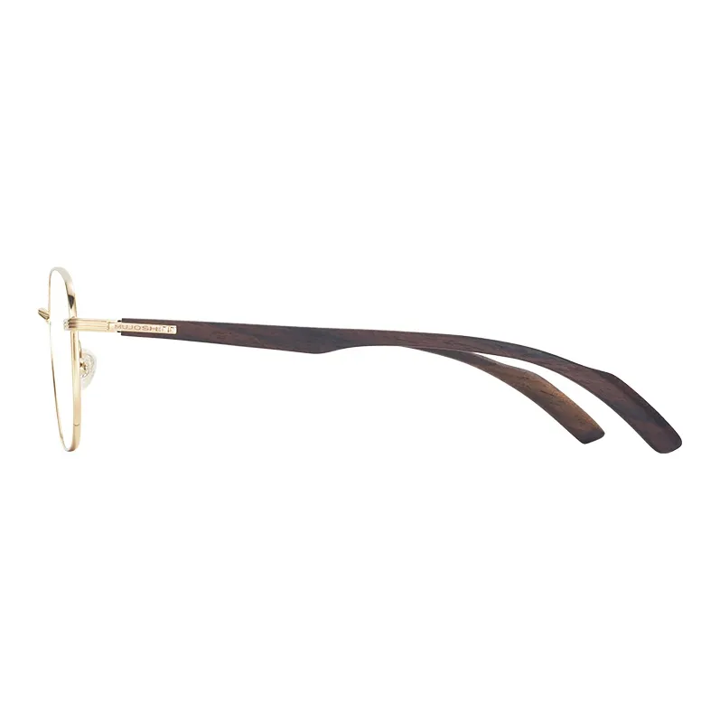 MUJOSH Astral Series Irregular Shape Wooden Leg Sunglasses Unisex-2