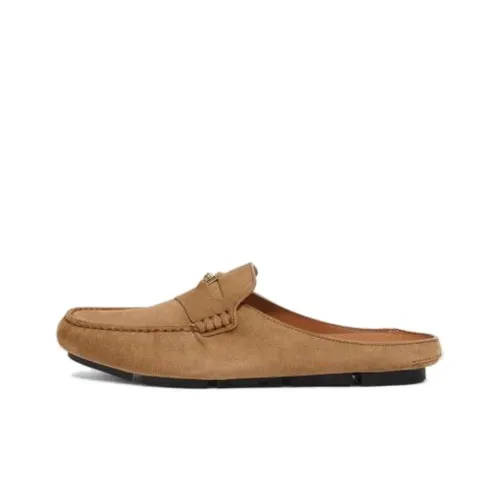 VERSACE MEDUSA BIGGIE Series Odor Resistant Closed Toe Slippers Men's Brown