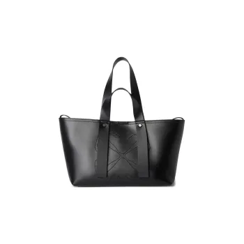 OFF WHITE Logo Patch Top Handle Bag