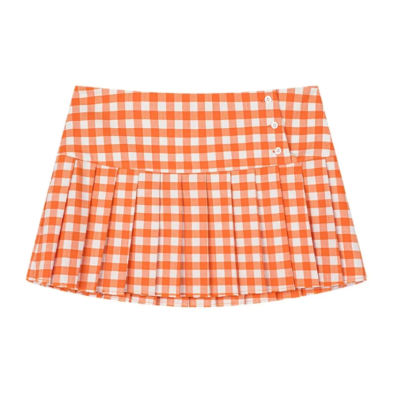 UOOYAA Casual Short Skirts Women's Orange-1