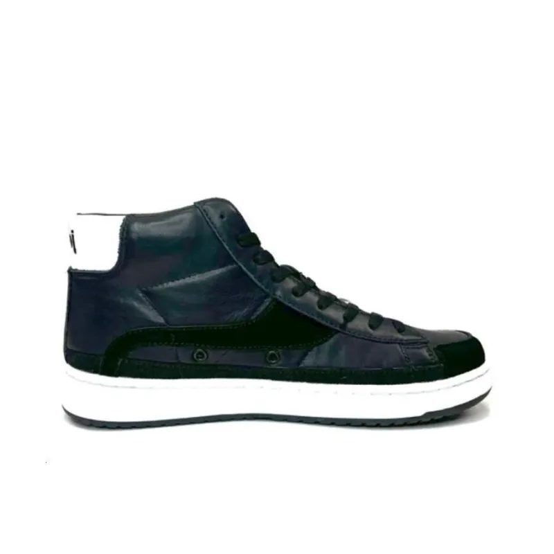 JACLAR Abrasion Resistant Slip Resistant Shock Absorbers High Top Skateboard Shoes Unisex Black-1