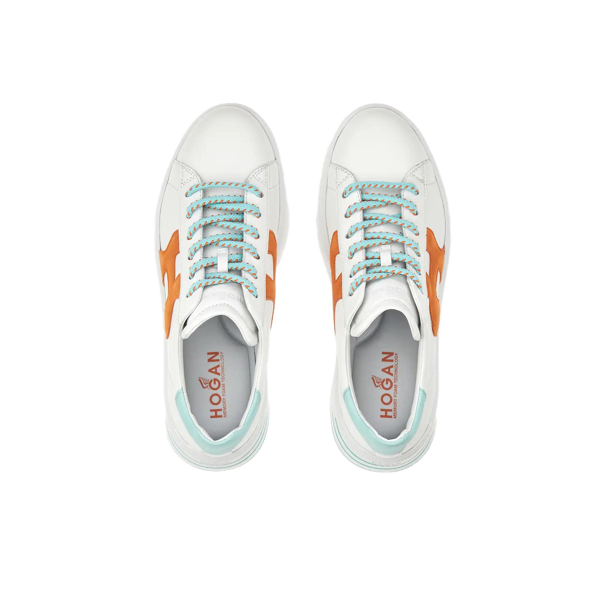 HOGAN Rebel Leather Sneakers - POIZON