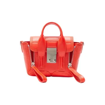 3.1 Phillip Lim Pashli Leather Handbag Shoulder Bag Crossbody Bag Women's Orange