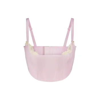 SKIMS Valentine's Day Collection VELVET LACE CORSET Bra Women's CHERRY BLOSSOM/Cherry Blossom