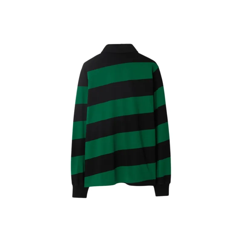 Burberry Striped Long Sleeved Polo Shirt-1
