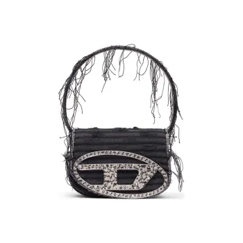 DIESEL 1DR Logo Plaque Shoulder Bag