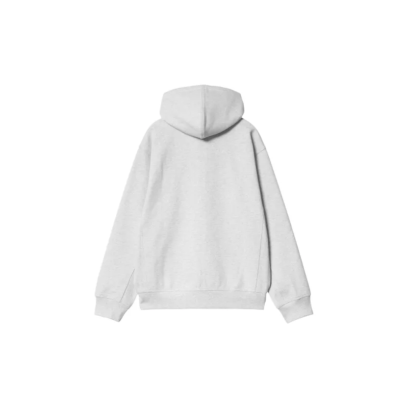 Carhartt WIP SS24 Hooded American Script Jacket Jackets & Coats Men's Light Gray-1