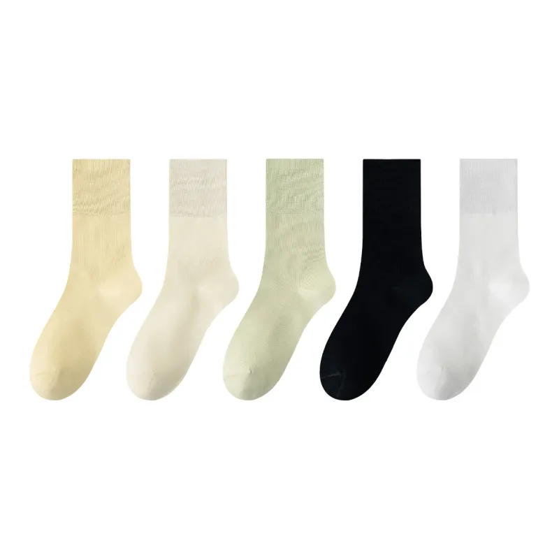 AOKANG Mid Calf Socks Women's 5 Pack-15