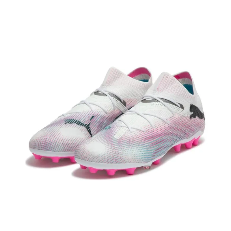 Puma Future 7 Ultimate MG 'White Black Poison Pink'-3