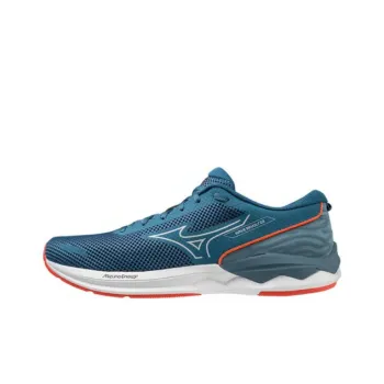Mizuno Wave Kizuna 3 Revolt Cushioning Wear-Resistant Low-Top Casual Shoes Men's Blue Gray Red