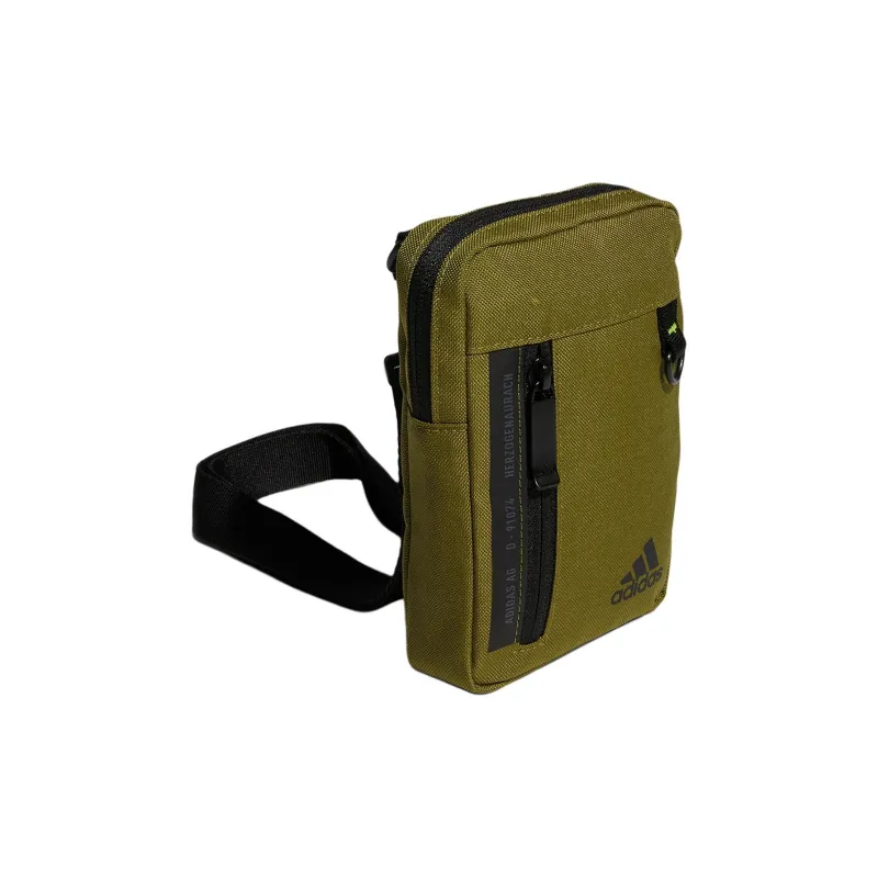 Adidas Polyester Portable Crossbody Bag, Shoulder Bag Regular Unisex Dark Green-1
