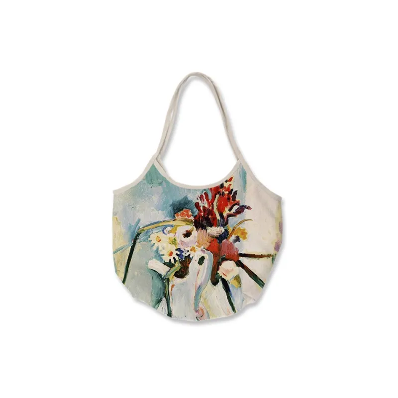 Hongna Canvas Tote Bag Shopping Bag Handbag Shoulder Bags Women's Multicolor-6