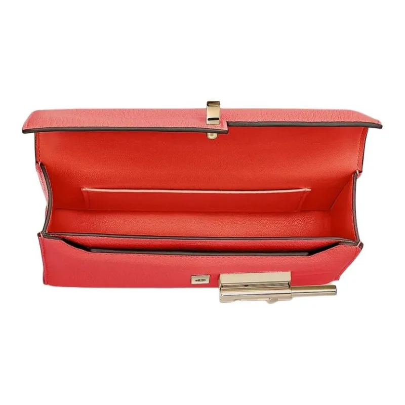 HERMES Verrou Mysore Goat Skin Handgun Bag Shoulder Bag Crossbody Bag Mini Women's 0E Rose Texas Pink-3