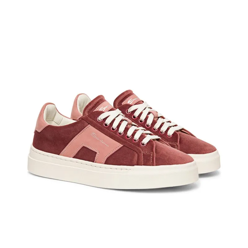 Santoni Double Buckle Logo Printed Sneakers Women's-2