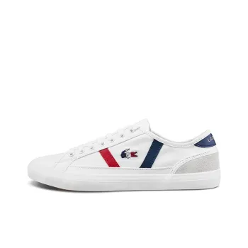 LACOSTE Low Top Canvas Shoes Men's White