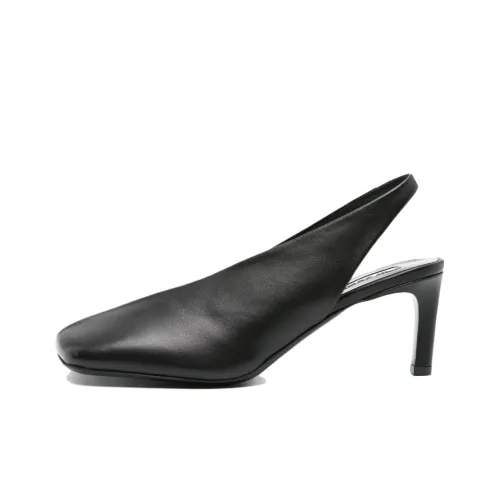 JIL SANDER 75mm Leather Slingback Pumps