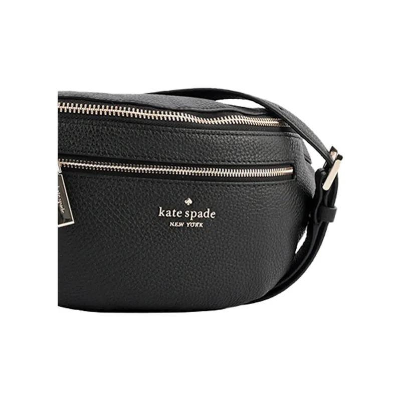 Kate Spade Leather Crossbody Bag Sling Bag Fanny Pack Women's Black-3