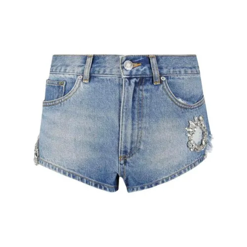 AREA Denim Shorts Women's Light Blue