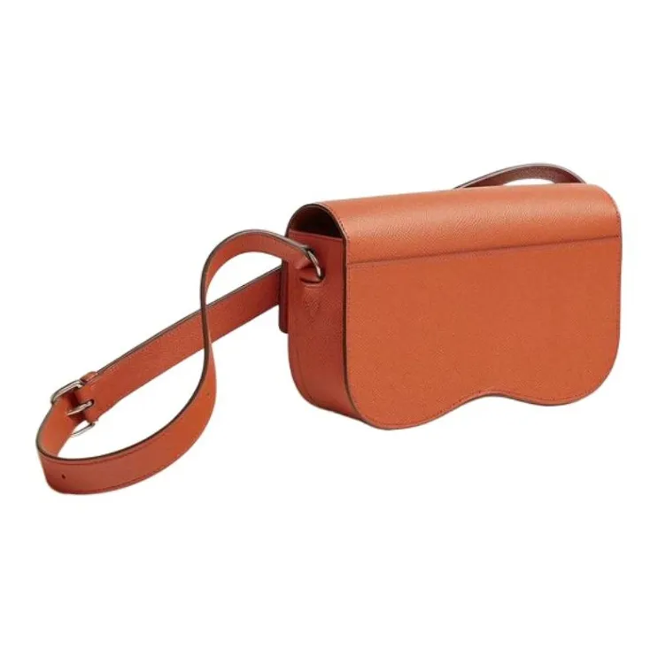 HERMES Della Epsom Calfskin Crossbody Bag Shoulder Bag Women's R1 Terre Battue Red Clay-2