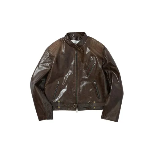 ANDERSSON BELL Leather Jackets Men Brown