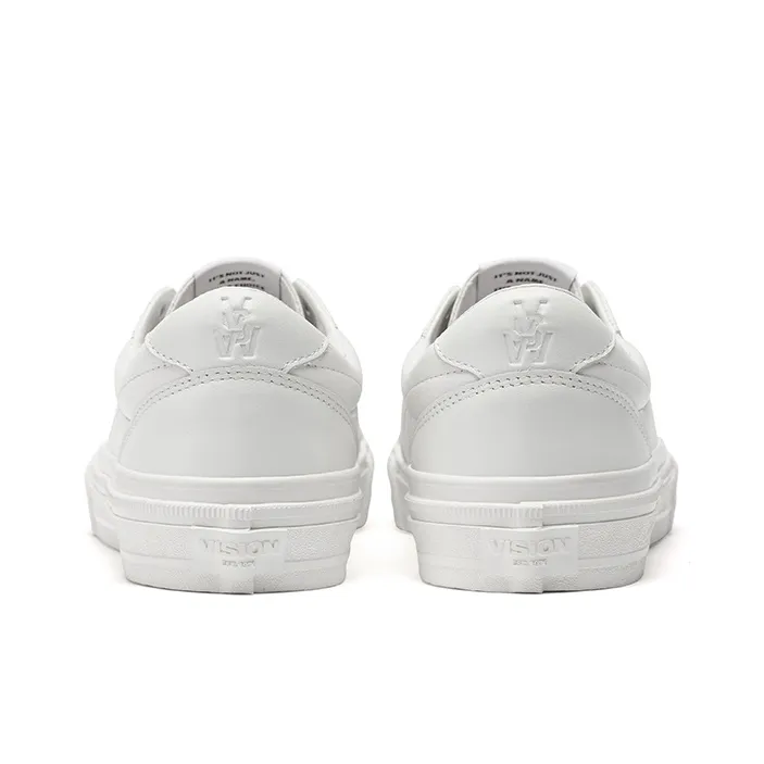 Vision Street Wear Flat Top White Sneakers Low Top Skateboard Shoes Unisex White-4