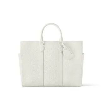 LOUIS VUITTON Embossed Taurillon Leather Handbag Men's Full Moon