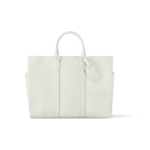 LOUIS VUITTON Embossed Taurillon Leather Handbag Men's Full Moon
