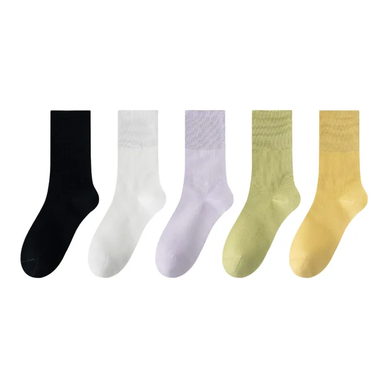 AOKANG Mid Calf Socks Women's 5 Pack-9