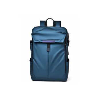 Deli Bear Nylon Laptop Backpack Regular Men's Blue/Gold/Gray/Black