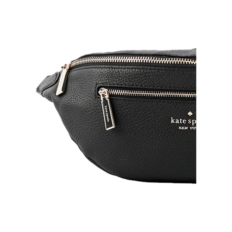 Kate Spade Leather Crossbody Bag Sling Bag Fanny Pack Women's Black-4