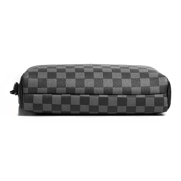 ALNI BITTON Synthetic Leather, Textile Shoulder Bag, Crossbody Bag Regular Men's Black Square-3