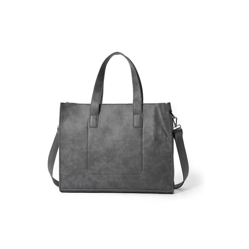 ALNI BITTON PU Handbag Shoulder Bag Crossbody Bag Regular Men's Black/Matte Gray/Textured Black/Plaid-10