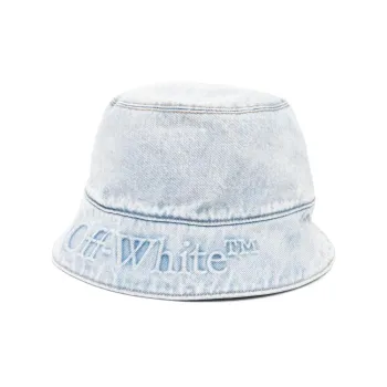 OFF-WHITE Cotton Bucket Hats Men's Light Blue
