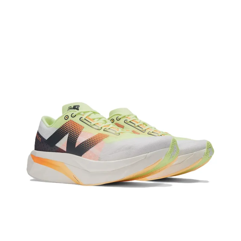 New Balance FuelCell SuperComp Elite V4 White Bleached Lime Glo Hot Mango-2