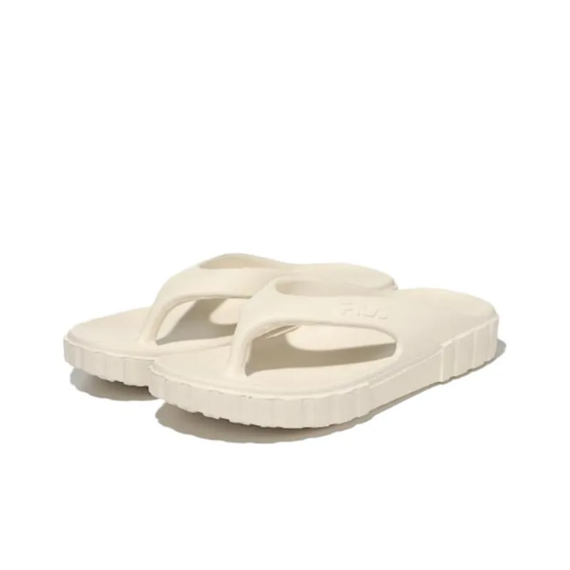 FILA Sandblasting Song Flip Flops Men's Beige-1