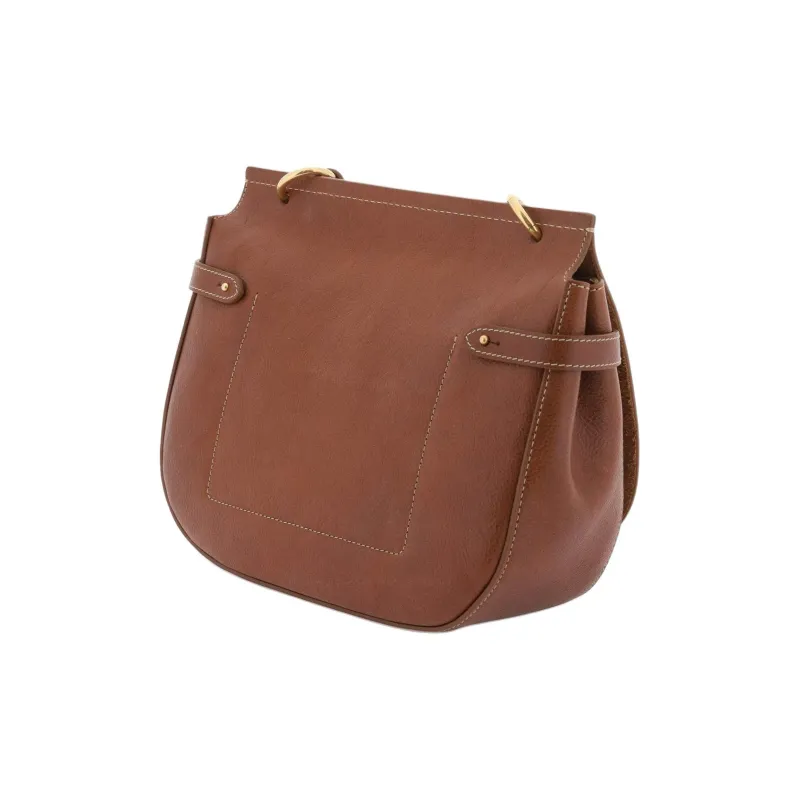 Mulberry Traditional Natural Vegetable Tanned Leather Crossbody Bag Shoulder Bag Women's Brown-4