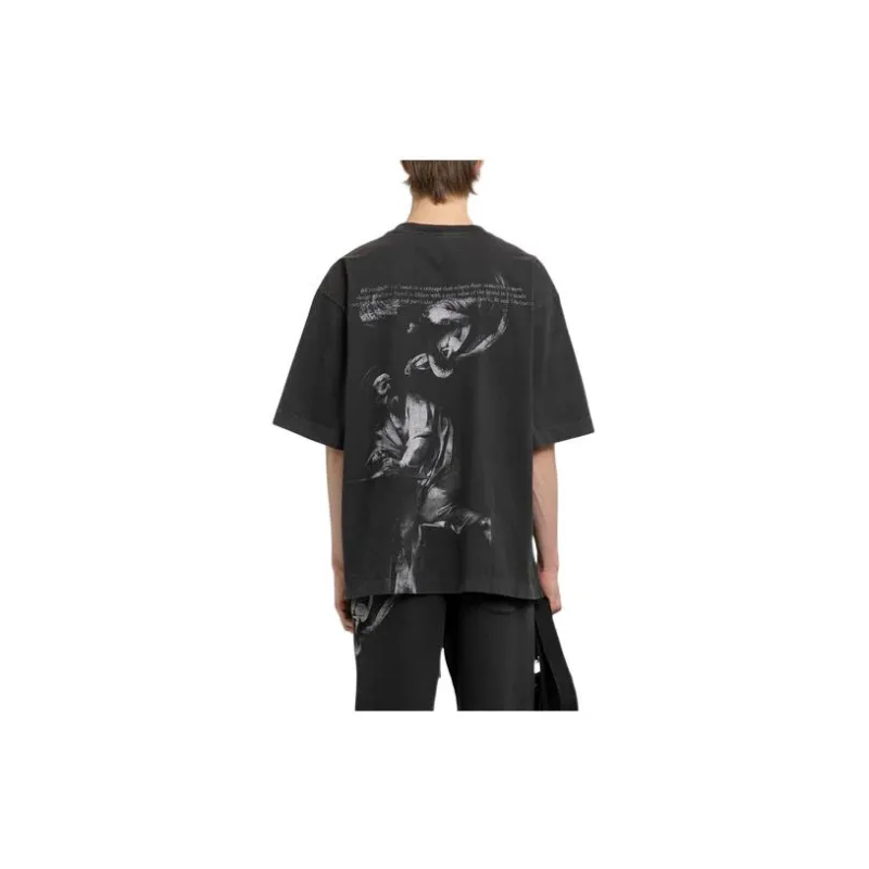 OFF WHITE People Print Cotton T shirt-2