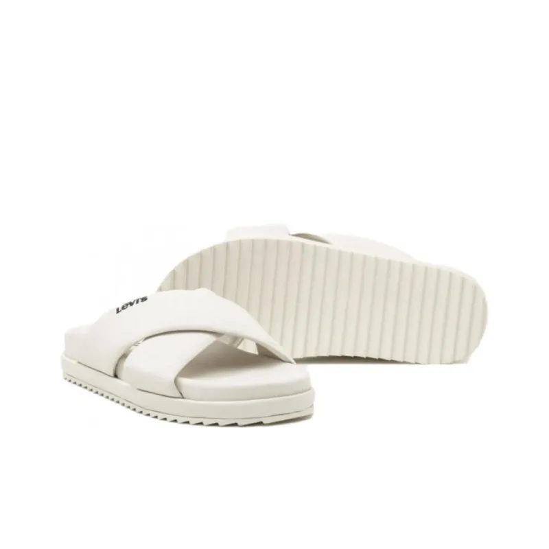 Levi's Slide Slippers Women's White-3