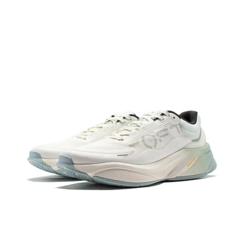 LiNing Soft Cushioned Wear-Resistant Lightweight Low-Top Casual Shoes Men's White Blue-2