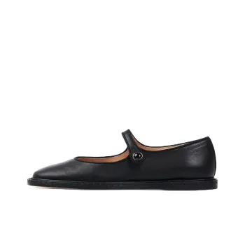 Chloe Flat Casual Single Shoes 0.5cm Women's Black