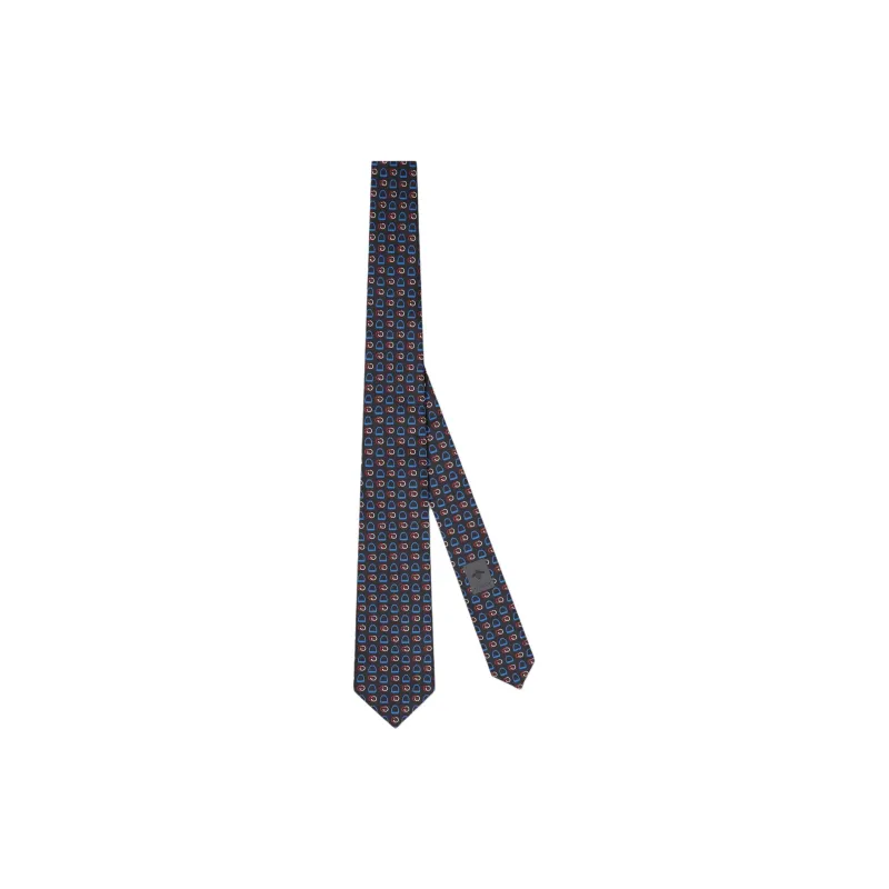 GUCCI Stirrup Interlocking G Printed Tie-0