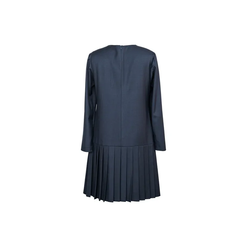 ROEYSHOUSE Long Sleeved Dresses Women's Navy Blue-1