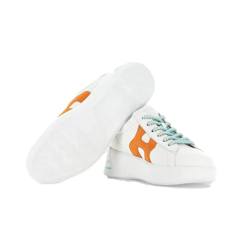 HOGAN Rebel Leather Sneakers-4